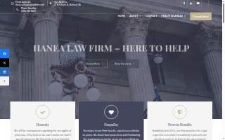 Hanea Law Firm website