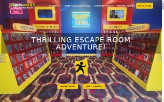 Paranoia Quest Escape the Room website