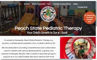 Peach State Pediatric Therapy website