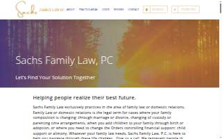 Sachs Family Law, PC website