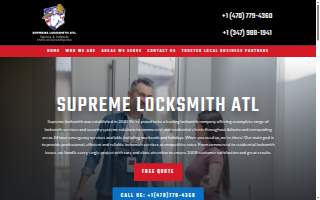 Supreme Locksmith ATL website