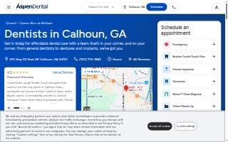 Aspen Dental - Calhous website