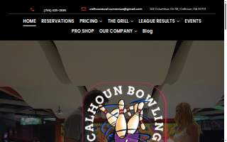 Calhoun Bowling Center website