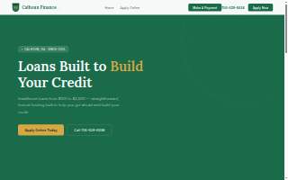 Calhoun Finance Co website