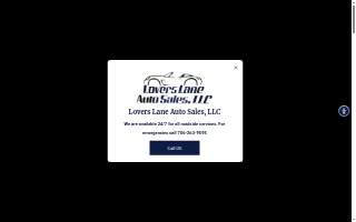 Lovers Lane Auto Sales LLC website