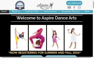 Aspire Dance Arts website