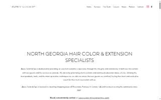 Azure Salon & Spa website