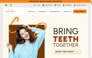Canton Orthodontics website