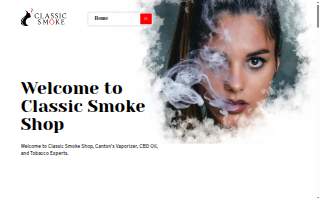 Classic Smoke Shop + Vape & CBD website