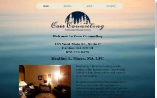 Cove Counseling website