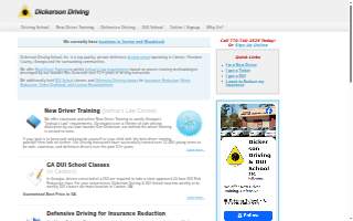 Dickerson Driving School Inc website