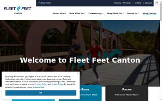 Fleet Feet Canton website