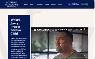 Mission Windows and Remodeling website