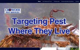 Crowder Pest Services website