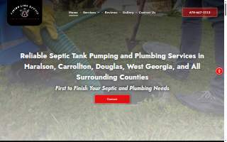 Finish Line Septic website