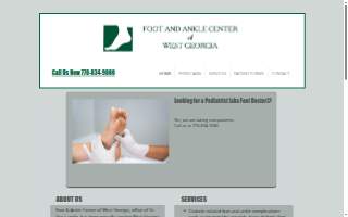 Foot And Ankle Center Of West Georgia website