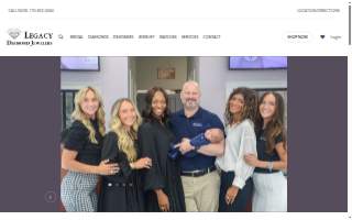 Legacy Diamond Jewelers website