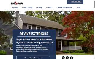 Revive Exteriors website