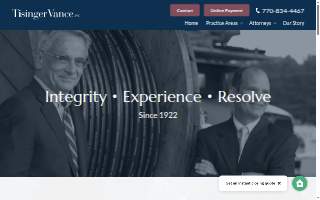 Tisinger Vance PC website
