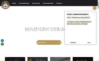 Bartow County Senior Citizen website