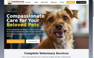Cartersville Animal Hospital website