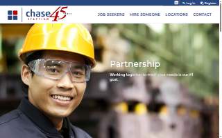 Chase Staffing website