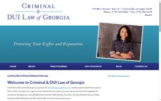 Criminal & DUI Law of Georgia website