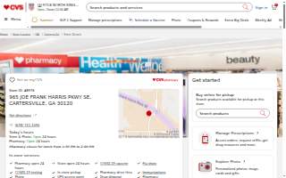 CVS Pharmacy website