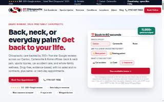 DT Chiropractic website