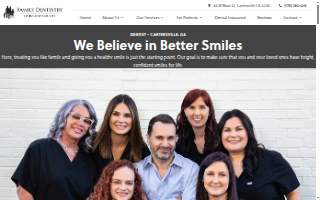 Family Dentistry of Bartow County website