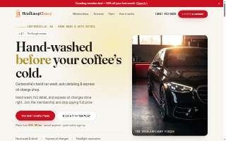 HeadLampChamp Car Wash website