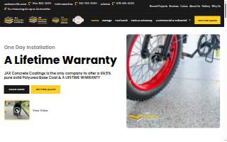 Jax Concrete Coatings Atlanta website