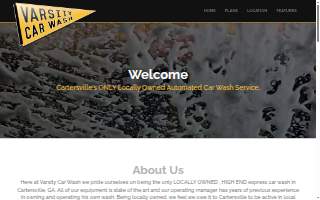 Varsity Carwash website