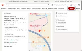 Walgreens Pharmacy website