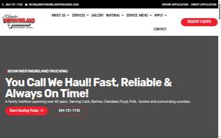 Westmoreland Trucking website