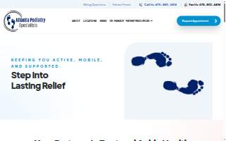 Atlanta Podiatry Specialists website