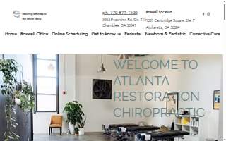 Atlanta Restoration Chiropractic website