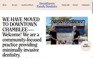 Brookhaven Family Dentistry website