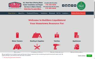Builders Liquidators website