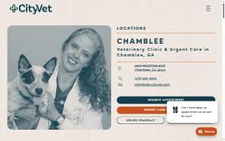CityVet | Chamblee Veterinary Clinic & Urgent Care website