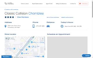 Classic Collision website