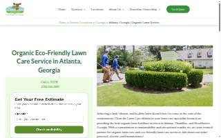 Clean Air Lawn Care Atlanta website