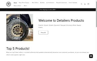 Detailers Products & Services website