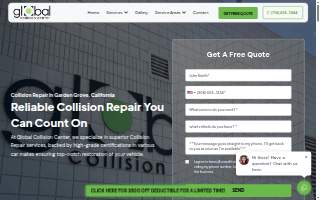 Global Collision Center website