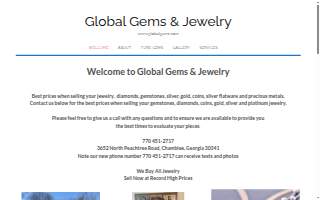 Global Gems & Jewelry website