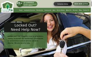 GreenPro Locksmith website