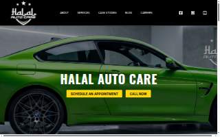 Halal Auto Care website