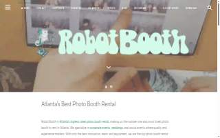 Robot Booth | Atlanta Photo Booth Rental website
