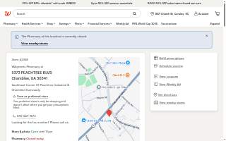 Walgreens Pharmacy website