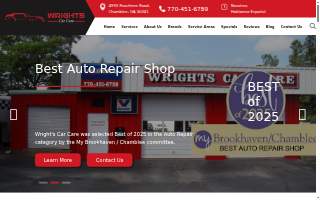 Wrights Car Care & Repair website